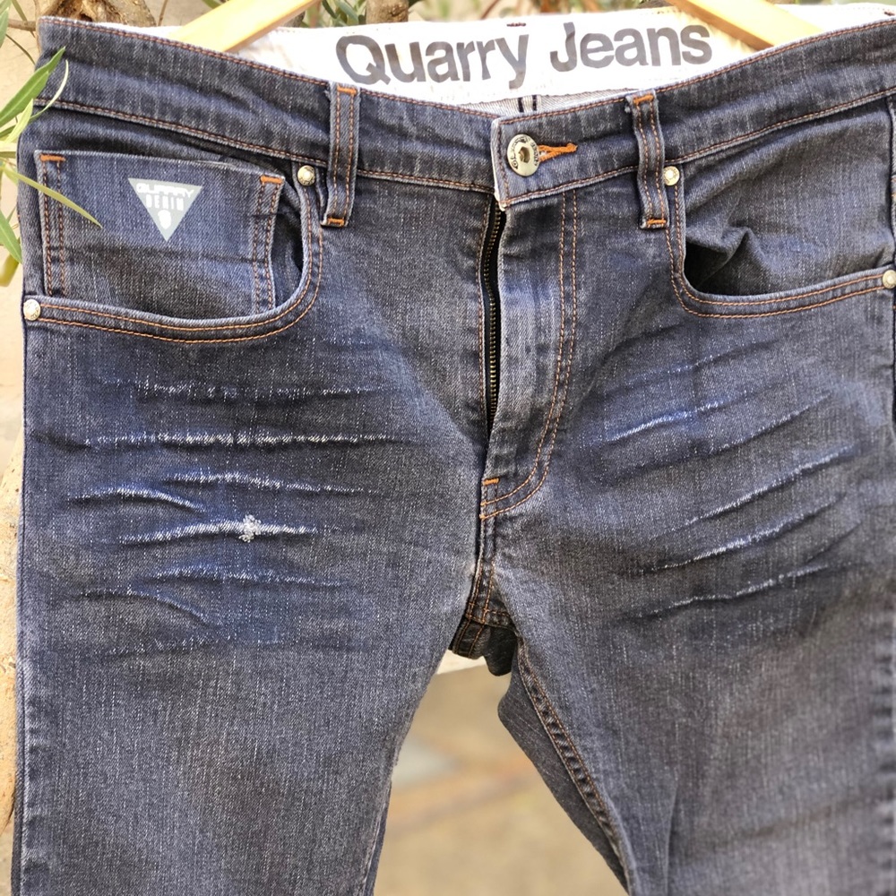 NW Quarry Pistol Skinny Distressed Jeans, Sz 34x30